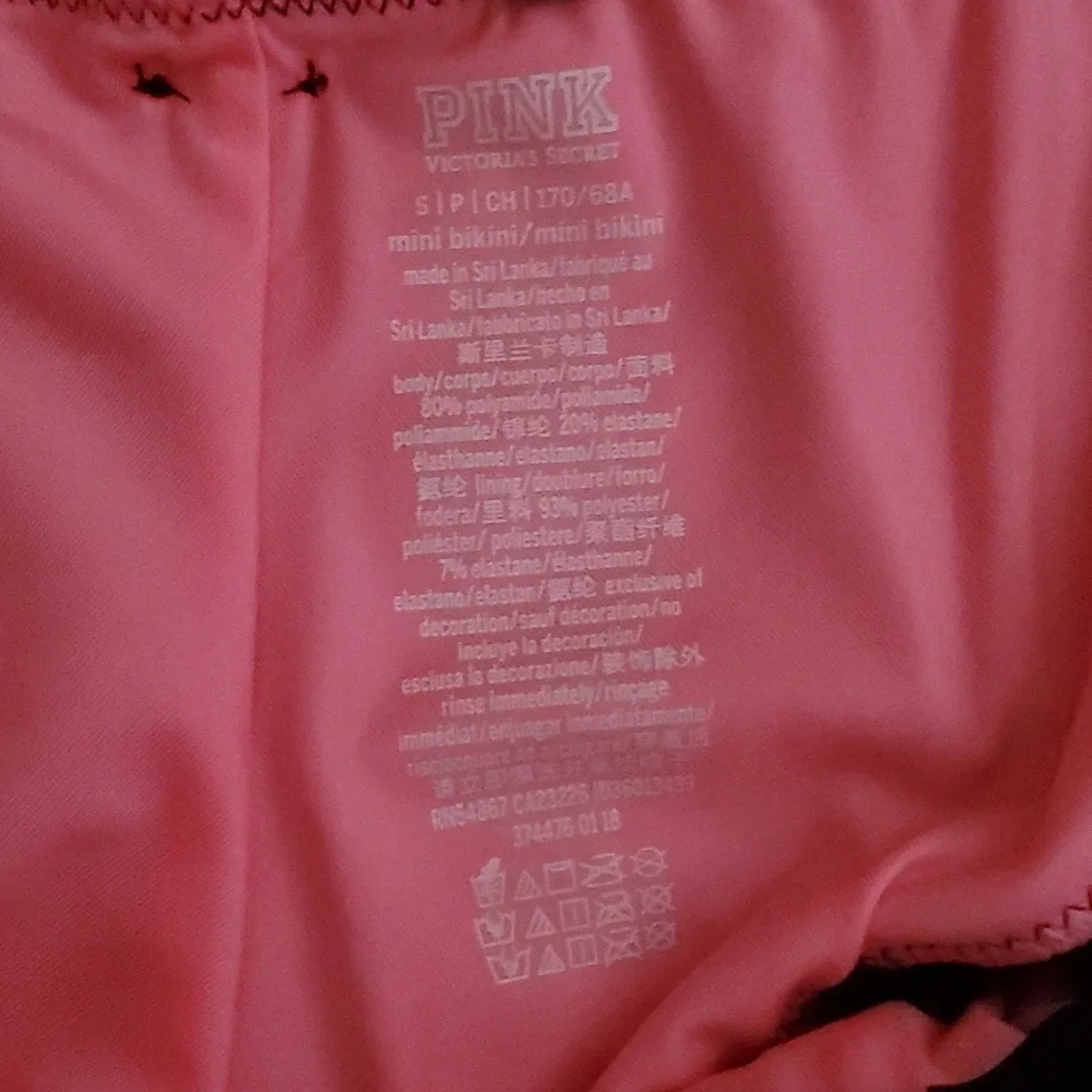 PINK VICTORIA'S SECRET Swimwear Bikini Top Ruffle Hem Bottom Swimsuit Set - Picture 11 of 12